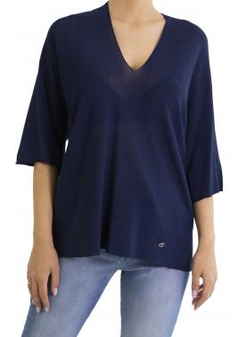 Maglia monocolour con scollo a V Please 